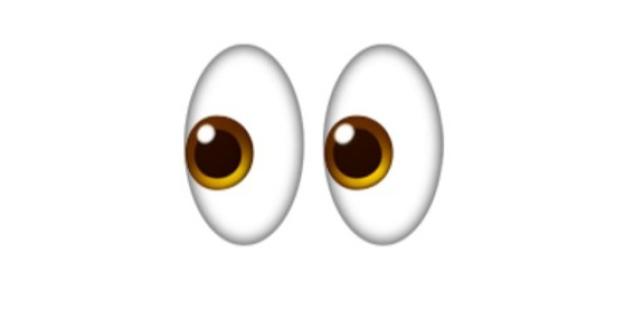 Illustration of two eyes emoji.