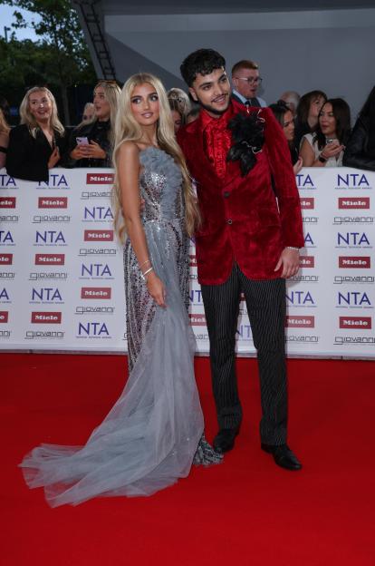 Princess Andre and Junior Andre on the red carpet at the National Television Awards.