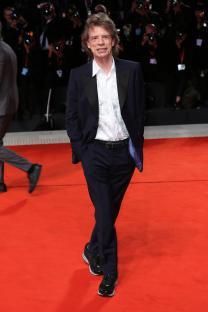 Mick Jagger on a red carpet.