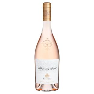 Bottle of Whispering Angel rosÃ© wine.