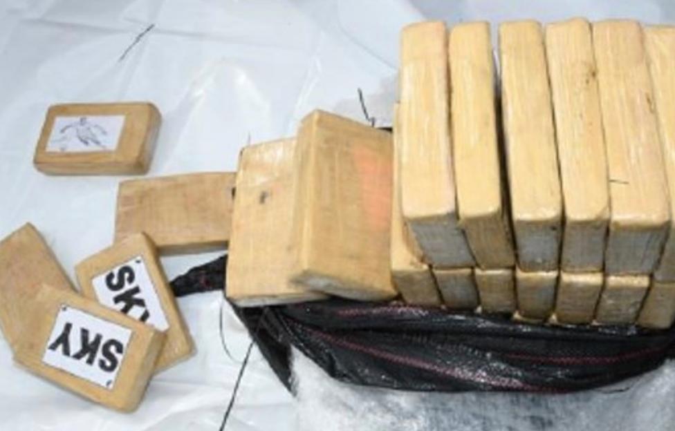 Seized cocaine bricks.