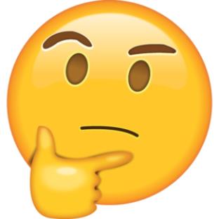 Thinking face emoji.