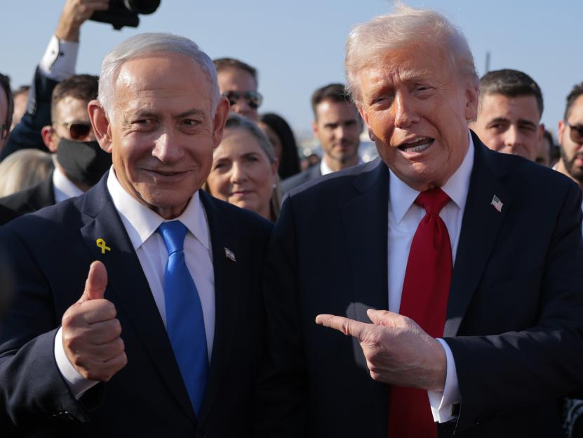 *** BESTPIX *** President Trump Visits Israel And Egypt After Gaza Ceasefire Takes Effect