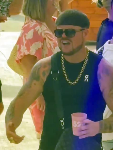 Jack Kay, the "Ibiza Final Boss," at an outdoor event.