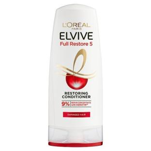 L'OrÃ©al Elvive Full Restore 5 Restoring Conditioner for damaged hair.