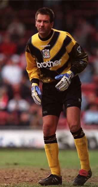 Eike Immel, Manchester City goalkeeper.