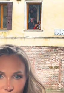 People looking out of a window.