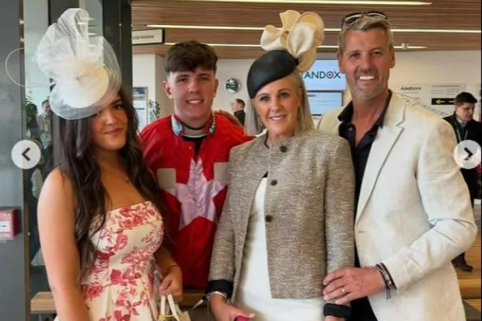 Grand National trainer and ex-jockey comes out of retirement to ride against wife, son and daughter in the same race