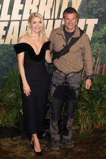 Holly Willoughby and Bear Grylls at a film premiere.