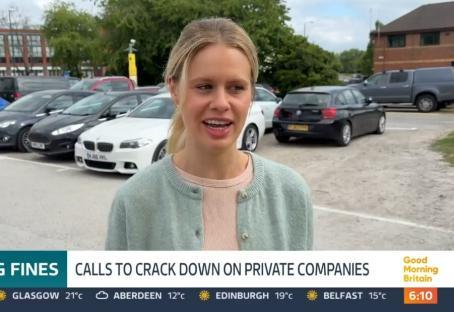 Woman being interviewed for Good Morning Britain.