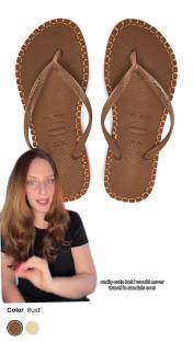 Illustration of a woman modeling a beige romper, with a second image of a woman gesturing disapprovingly. Text indicates the romper is unsuitable for bathroom use.