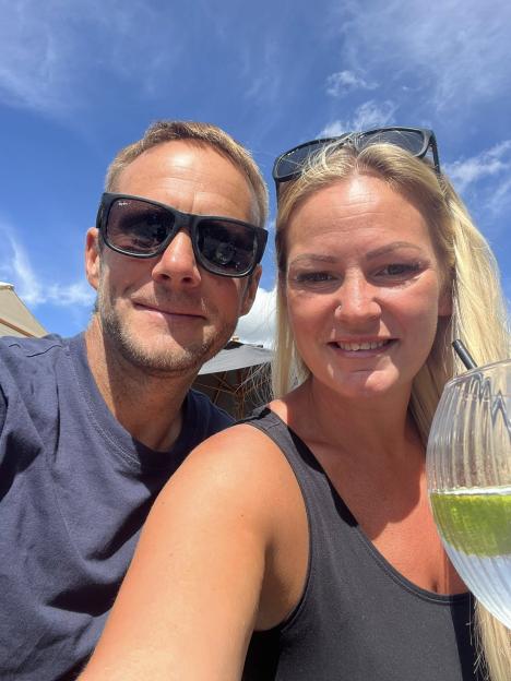 Photo of Lee Claydon and his wife Amanda.
