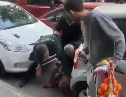 Dramatic moment fuming Spanish cop slaps Brit driver after wild ‘Fast and Furious’- style car chase near Benidorm