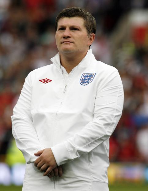 Ricky Hatton of the England Team during Soccer Aid 2010.
