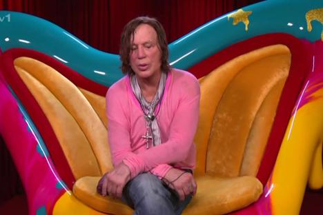 Moment Mickey Rourke LEAVES Celebrity Big Brother after squaring up to Chris Hughes and making sexual slur to Ella