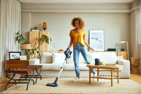 The average British home stays tidy for just two hours after a cleaning spree