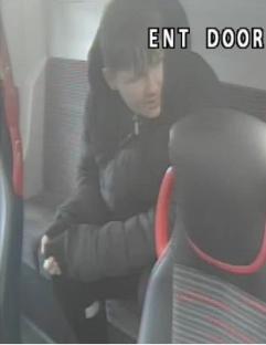 Image of missing 14-year-old boy on a bus.