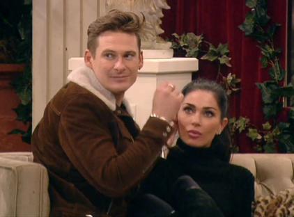 Lee Ryan and Jasmine Waltz talking on Celebrity Big Brother.