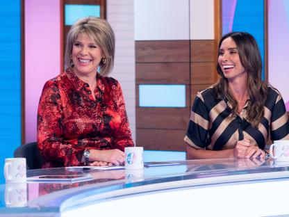 Ruth Langsford and Christine Lampard on the set of Loose Women.