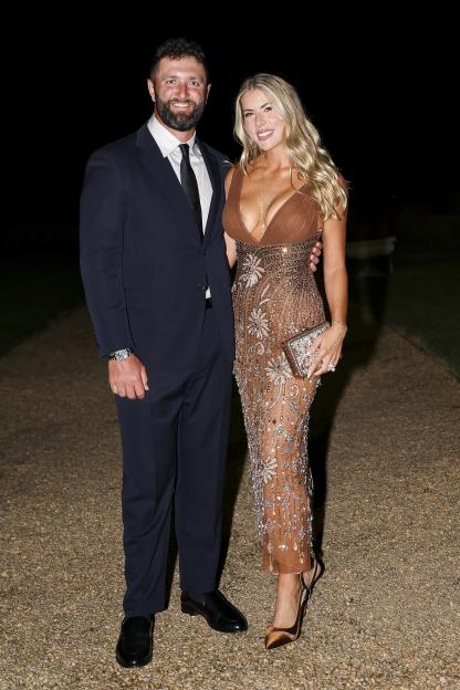 Jon Rahm’s wife steals show in plunging see-through dress as glam Ryder Cup Wags hit glitzy gala in New York