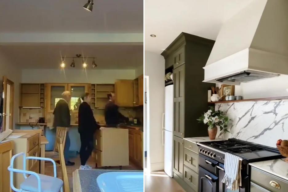 We bought our kitchen on Facebook Marketplace for £50 – now it’s a marble dream for a fraction of what it should’ve cost
