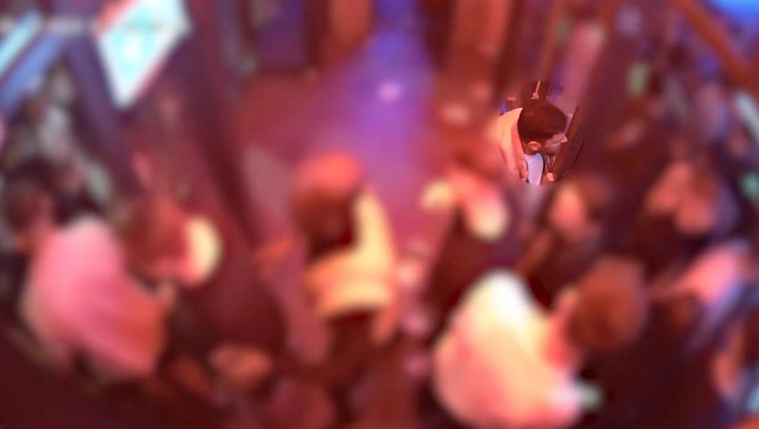 CCTV footage of Fawaz Alsamaou inside a nightclub before an attack.