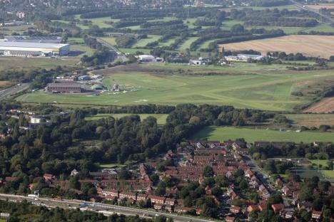 Plane crash in Manchester leaves man fighting for his life & another injured after light aircraft flips upside down