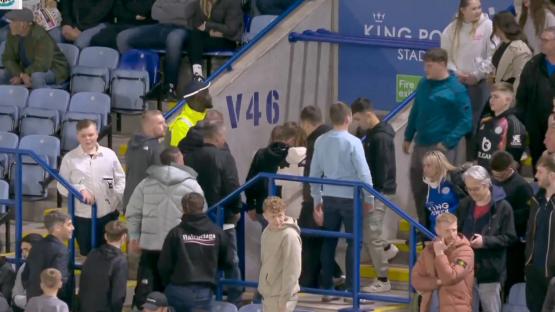 Leicester fans spotted streaming out just 35 minutes into Newcastle clash as hopeless Foxes hurtle towards relegation