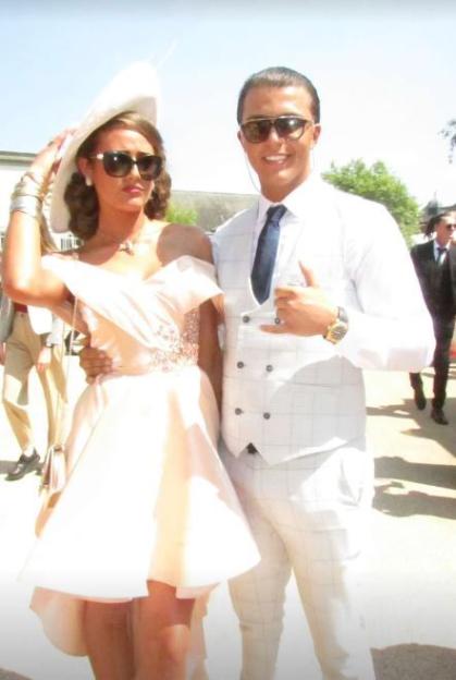 Venezuela Fury and her boyfriend at York Races.