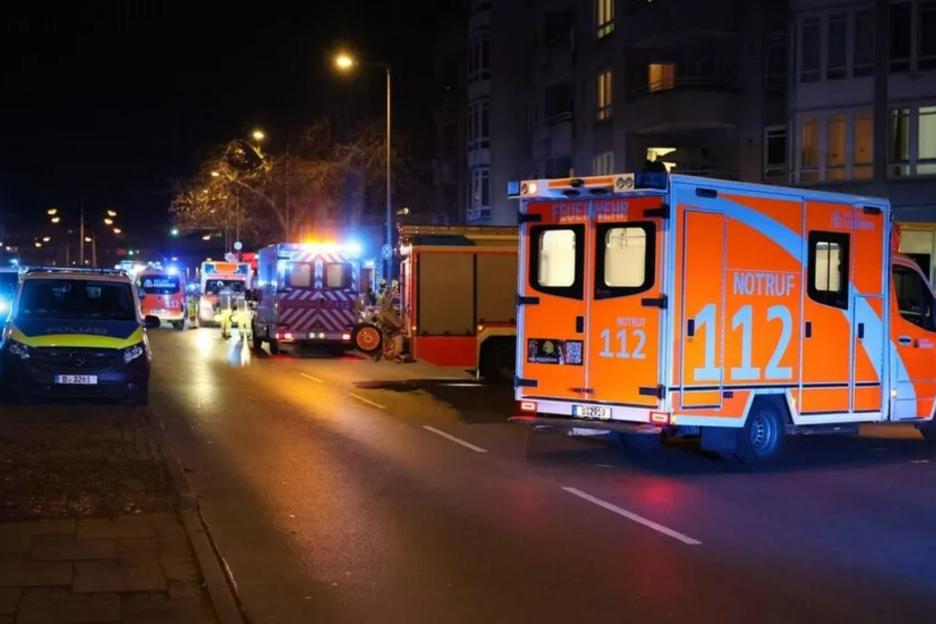 Car ploughs into crowd injuring 6 with one fighting for life after being crushed under vehicle in Germany