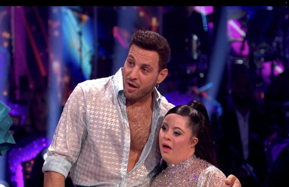 Ellie Goldstein and Vito Coppola on Strictly Come Dancing.