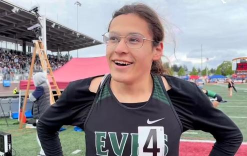 Transgender athlete, 17, tells critics to ‘get a life’ as they are booed after winning girl’s state track race