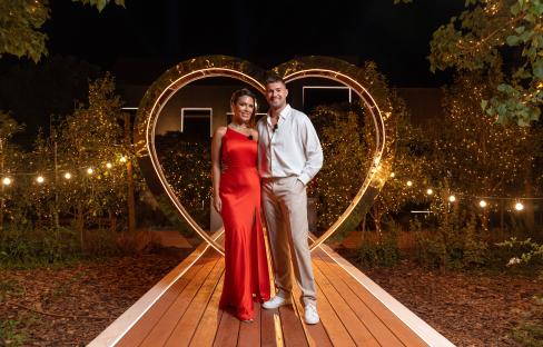 Ekin Su and Curtis Pritchard at the Love Island: All Stars final in South Africa.