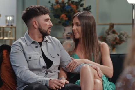 Screenshot of Kristina and Kieran from Married at First Sight.
