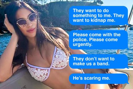 Chilling texts of tourist, 24, beaten to death at festival after being abducted by man who ‘promised to make her a star’