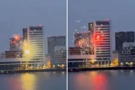 Tottenham in Europa League chaos as cheeky Bodo/Glimt fans set off fireworks outside hotel at 2.30am