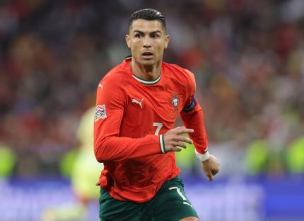 Cristiano Ronaldo in Portugal's jersey.