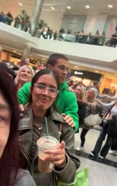 Towie Star Spotted Joining a Conga Line and Dancing Through Busy Mall, Shoppers Left Amazed!