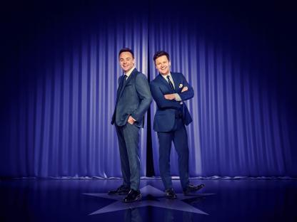 Ant and Dec on a stage.