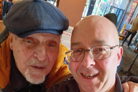 Rarely seen EastEnders legend poses for picture with fan 32 years after soap exit and quitting acting for a new career