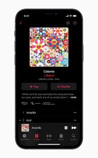 Apple Music app displaying J Balvin's