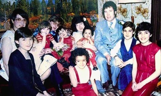The West family at home.