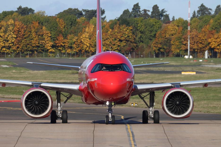 Play Airlines Airbus A320 TF-PPD at Stansted Airport, Essex, UK.
