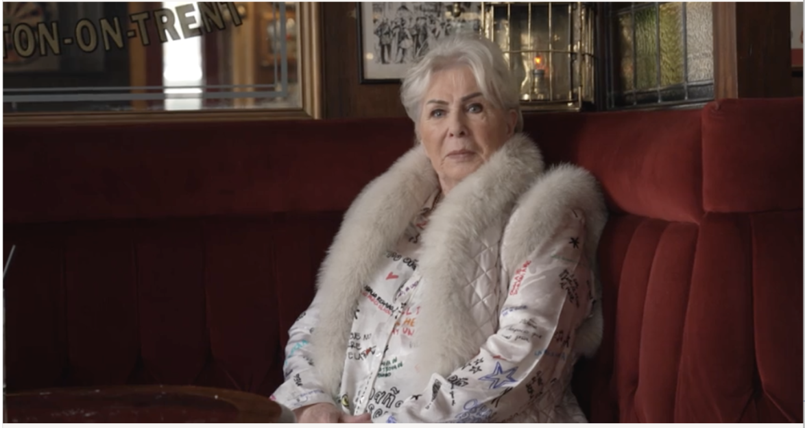 Linda Calvey in a pub.