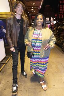 Late Night date nights for This Mornings Alison Hammond, who was out in Londons soho last night with boyfriend David Putman to see MJ the Musical.