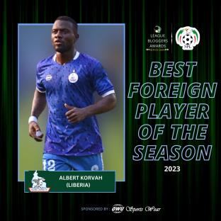 Rivers United forward Korvah named NPFL’s Best Foreign Player