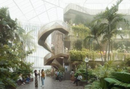 STUNNING PLANS Architectural icon and one of the UK's top 20 cultural attractions unveils plans for £240million makeover, Pictured: New barbican designs by Kin Creatives, Credit: Kin Creatives