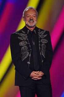 Graham Norton hosting the Eurovision Song Contest.