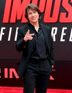 Tom Cruise at the Mission: Impossible premiere.