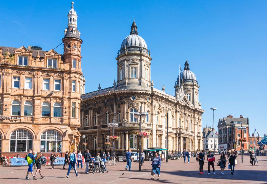 The Hull Maritime Museum in the Dock Offices building, Queen Victoria Square, Kingston upon Hull.